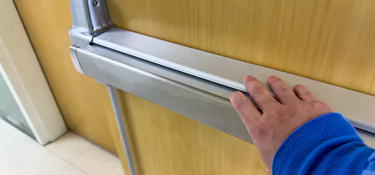 Installing a Push Bar on a Door Redondo Beach